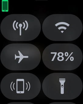 Press the battery percentage. Press the battery percentage.