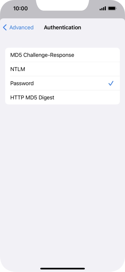 Press Password.