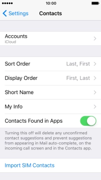 Press Import SIM Contacts. Press Import SIM Contacts.