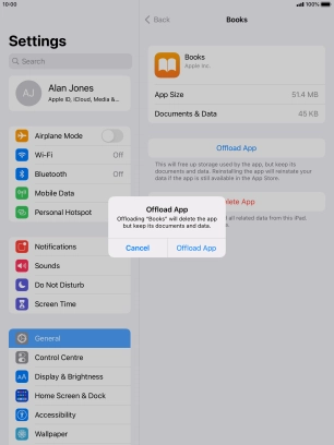 Press Offload App.