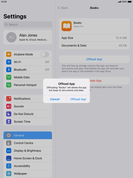 Press Offload App.
