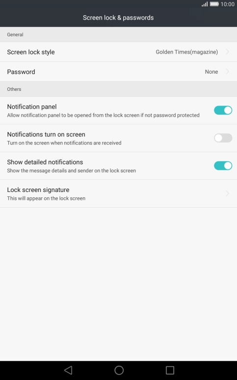 Press Password.