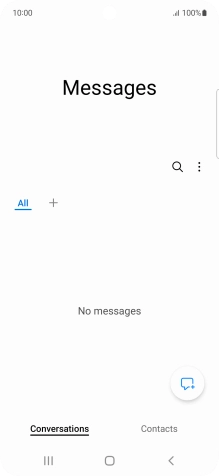 Press the menu icon.