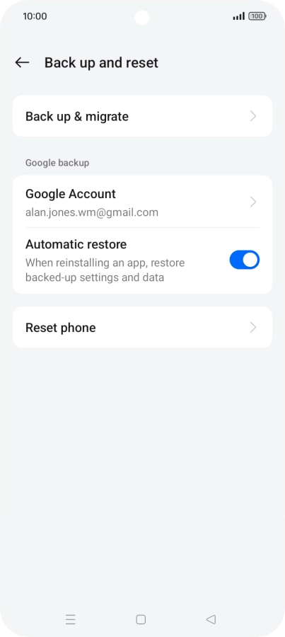 Press Reset phone.