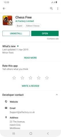Press UNINSTALL. Press UNINSTALL.
