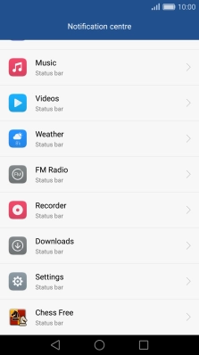 Press the required app. Press the required app.