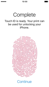 Press Continue. If you haven't previously selected a phone lock code, key in a code of your own choice twice. Press Continue. If you haven't previously selected a phone lock code, key in a code of your own choice twice.