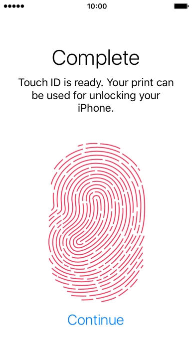 Press Continue. If you haven't previously selected a phone lock code, key in a code of your own choice twice. Press Continue. If you haven't previously selected a phone lock code, key in a code of your own choice twice.