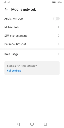Press Data usage. Press Data usage.
