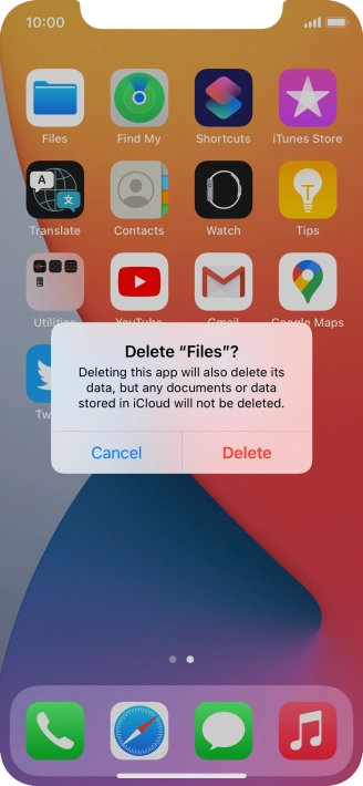 Press Delete.