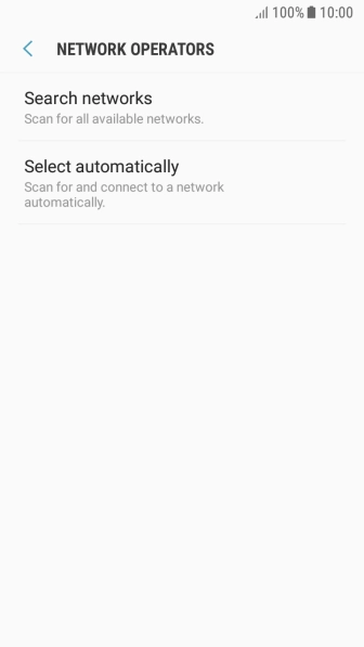 If you want to select a network manually, press Search networks and wait while your phone searches for networks. If you want to select a network manually, press Search networks and wait while your phone searches for networks.