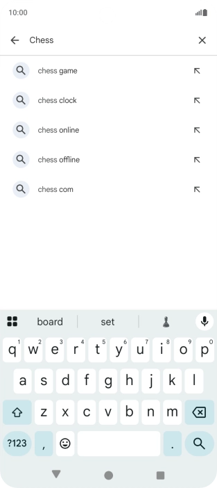 Key in the name or subject of the required app and press the search icon. Key in the name or subject of the required app and press the search icon.