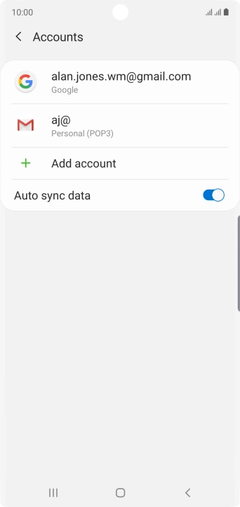 Press the Home key to return to the home screen.