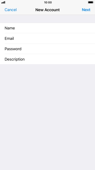 Press Description and key in the required name.