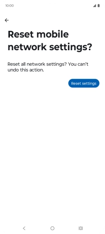 Press Reset settings.