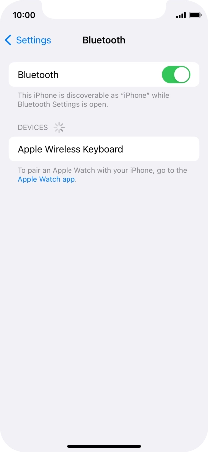 Press the required Bluetooth device and follow the instructions on the screen to pair the device with your phone. Press the required Bluetooth device and follow the instructions on the screen to pair the device with your phone.