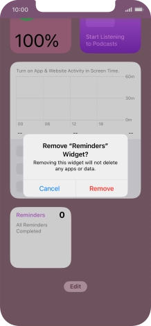 Press Remove.