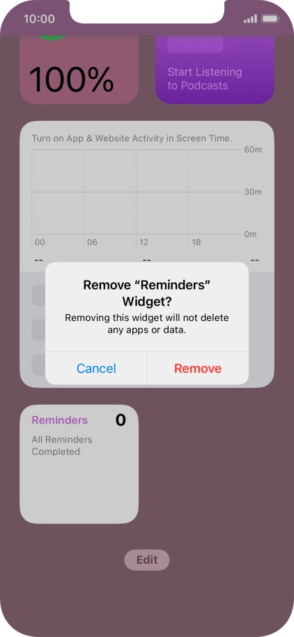Press Remove.