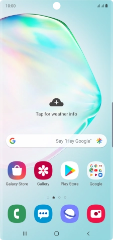 Slide two fingers downwards starting from the top of the screen.