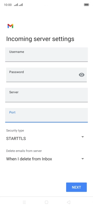 Press the drop down list below Press the drop down list below