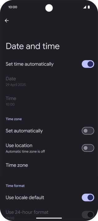 Press the indicator next to Press the indicator next to