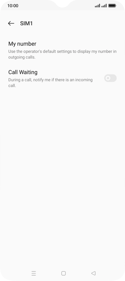 Press My number.