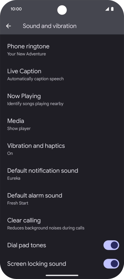 Press Phone ringtone. Press Phone ringtone.