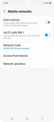Press Network mode. Press Network mode.