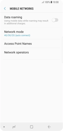 Press Network mode. Press Network mode.