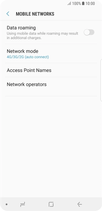 Press Network mode. Press Network mode.