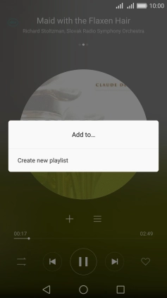Press Create new playlist. Press Create new playlist.