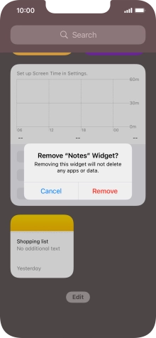 Press Remove.