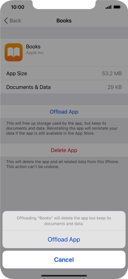 Press Offload App.