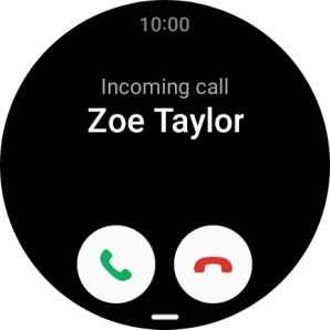 Press the accept call icon and slide your finger upwards to answer the call. Press the accept call icon and slide your finger upwards to answer the call.