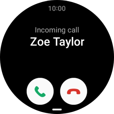 Press the accept call icon and slide your finger upwards to answer the call. Press the accept call icon and slide your finger upwards to answer the call.