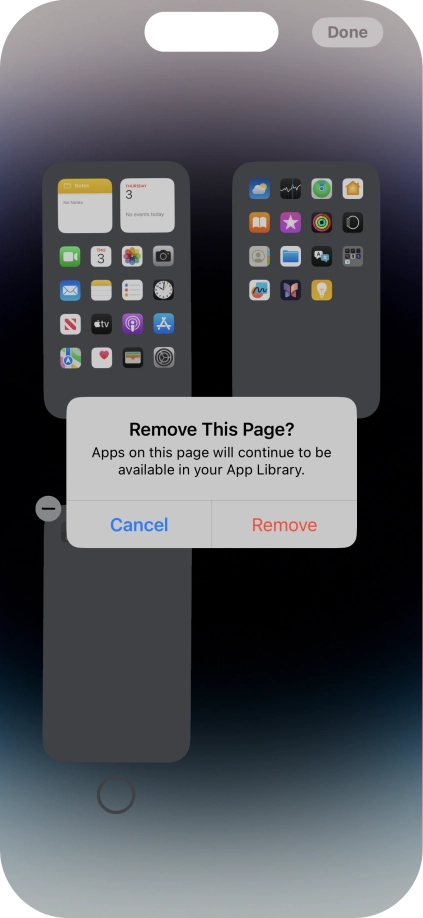 Press Remove. Press Remove.