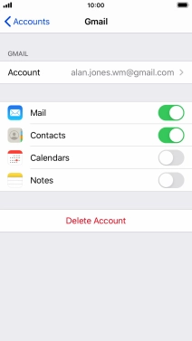 Press the Home key to return to the home screen.