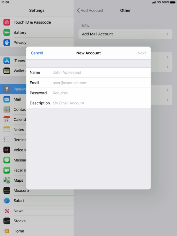 Press Name and key in the required sender name. Press Name and key in the required sender name.