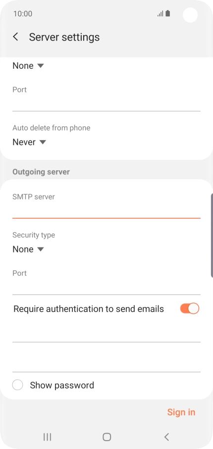 Press the drop down list below Press the drop down list below