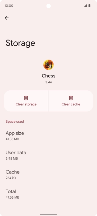 Press Clear cache.