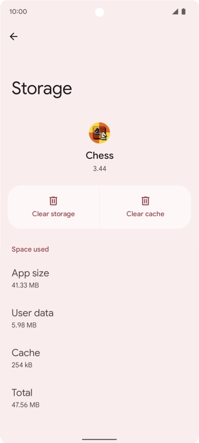 Press Clear cache.