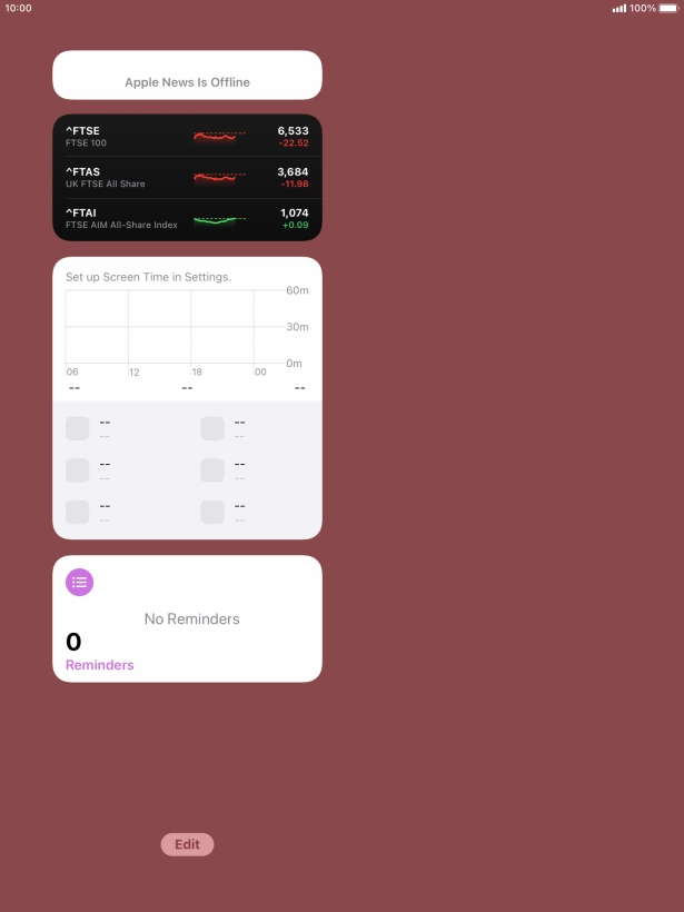 Press and hold the required Widget Stack. Press and hold the required Widget Stack.