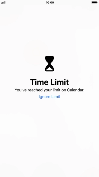Press Ignore Limit.