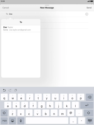Press the required contact. Press the required contact.