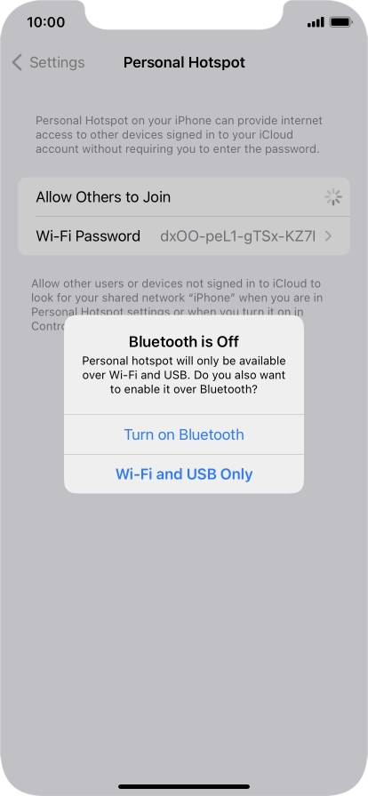 If Wi-Fi is turned on, press Wi-Fi and USB Only. If Wi-Fi is turned on, press Wi-Fi and USB Only.