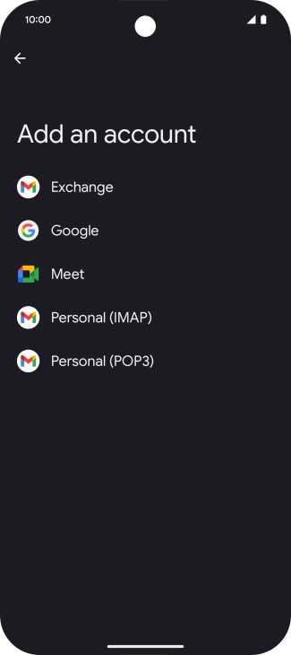 Press Google.