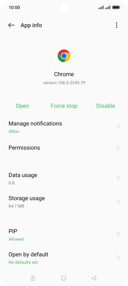 Press Permissions.