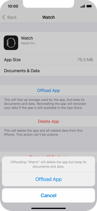 Press Offload App. Press Offload App.