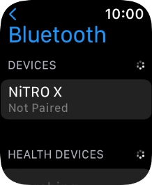 Press the required Bluetooth device.