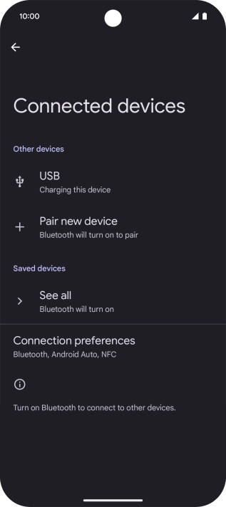 Press Pair new device. Press Pair new device.